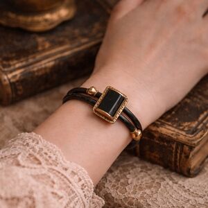 Antique Victorian Gold Filled Onyx Bangle Bracelet Pat Dec 16 1879 Hinged